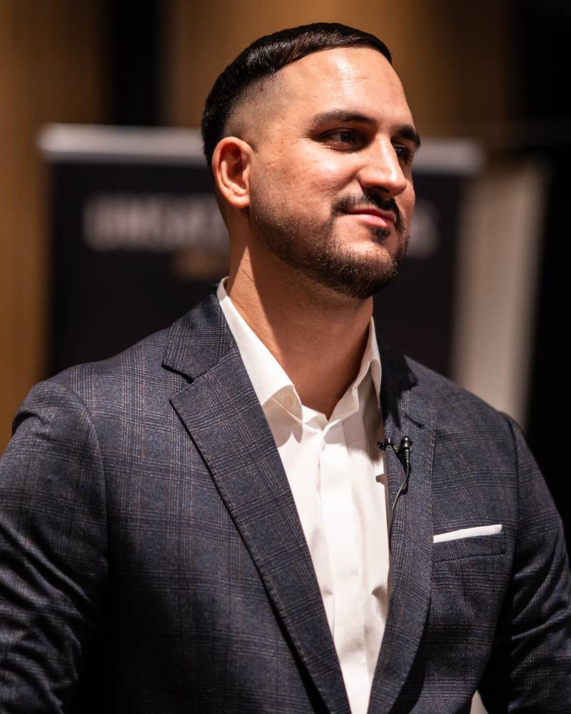 Armin Mehić beim Live-Event